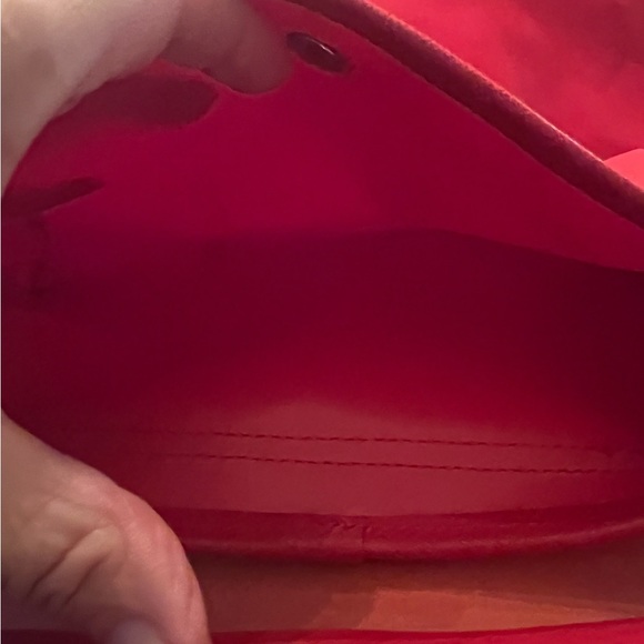 Lancaster Paris made in France large red nylon tote and Clutch Set almost new - Picture 5 of 5